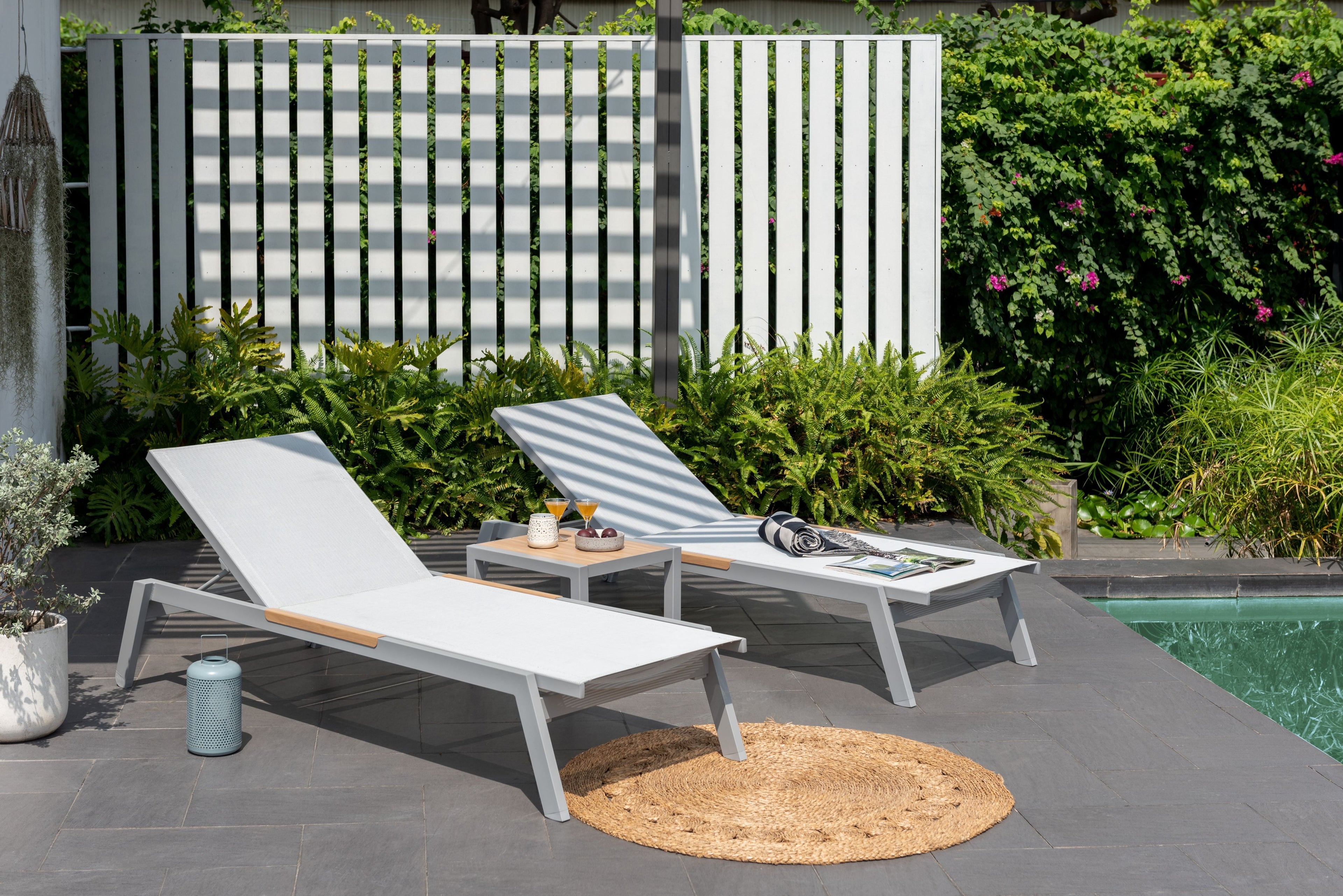 Panama Light Sun Lounger - 1pc