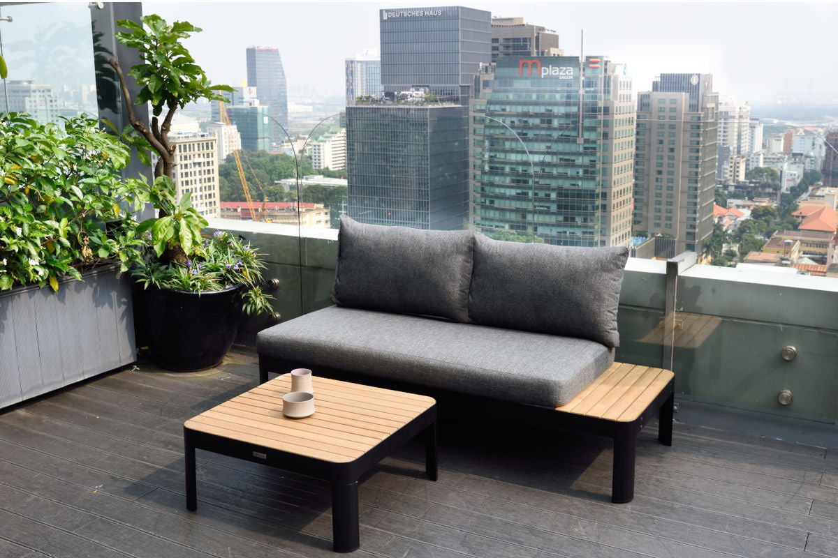 Portals Dark 2-Seat Sofa