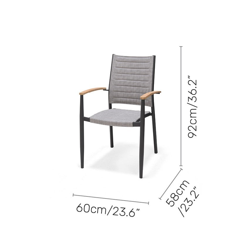 Topaz 4 Piece Small Rectangular Dining Set