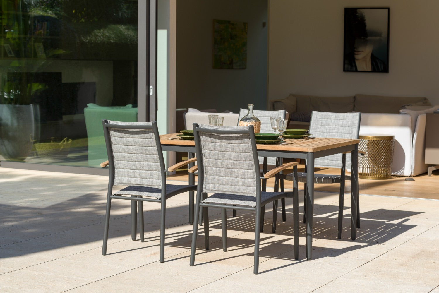 Topaz 4 Piece Small Rectangular Dining Set