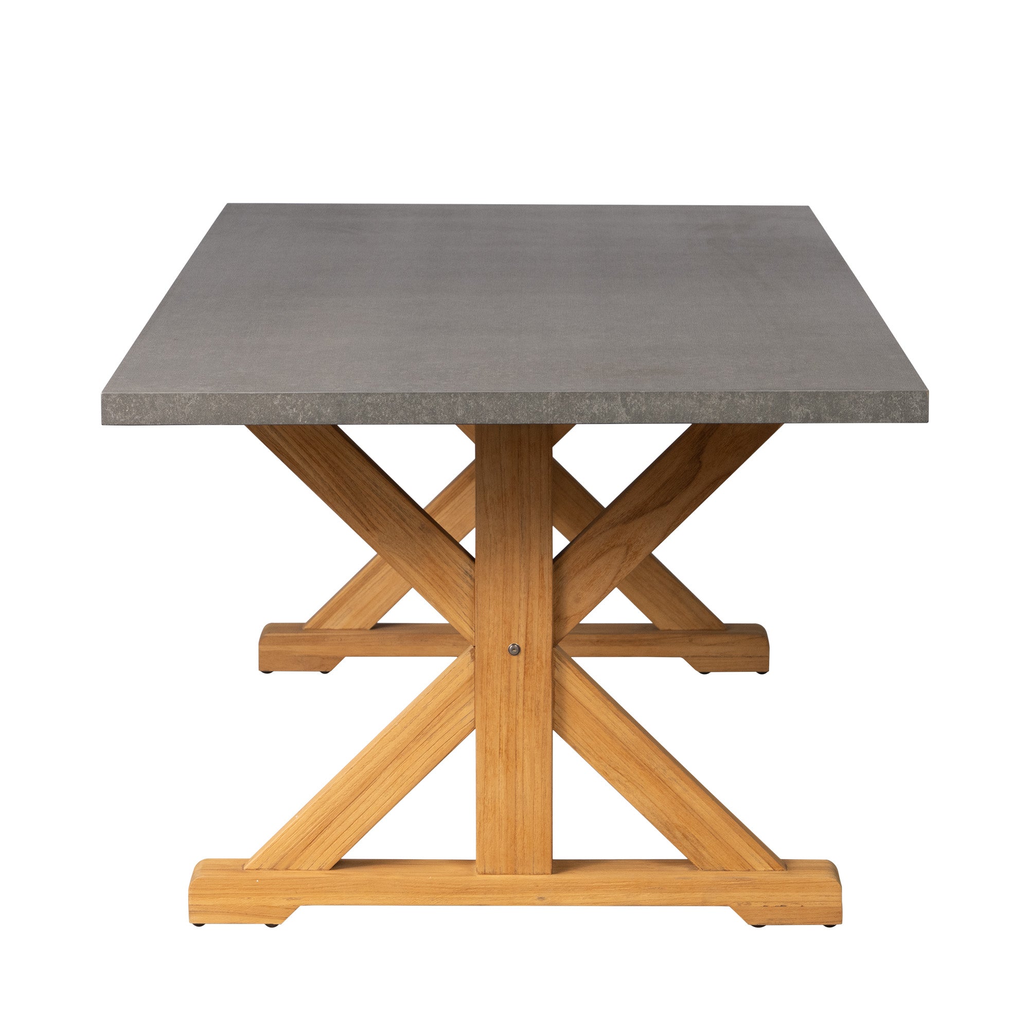 Teak 94" Ceramic Top Teak Dining Table