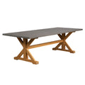 Teak 94" Ceramic Top Teak Dining Table