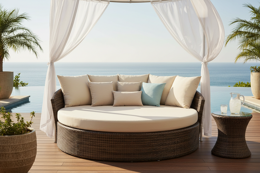 outdoor round daybed